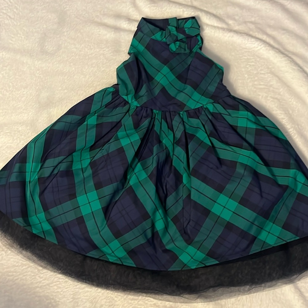 Plaid Tulle Dress in 3T